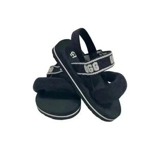 Baby black and white Ugg Zuma sling shoe, new without box